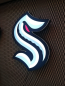 Preview: Seattle Kraken Logo Led Leuchtschild Wandleuchte!